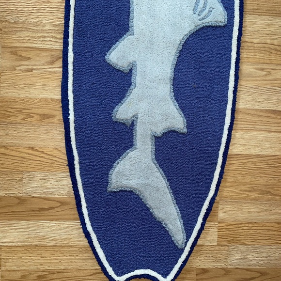 PBK-wool shark rug-gently used - Picture 10 of 11